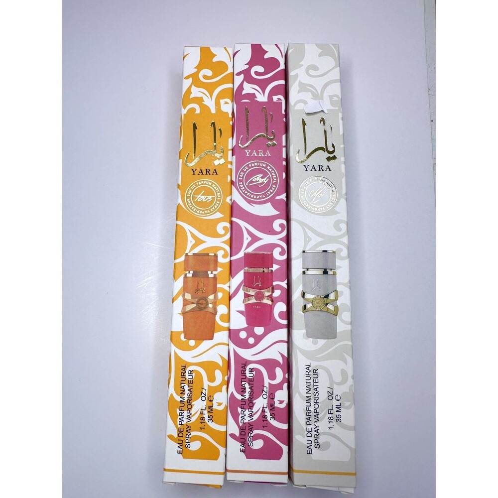 Yara Travel Spray Women 3 PCS Bundle Set size 1.18 Oz